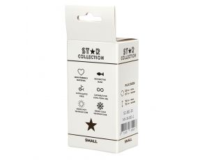 Srebrny metalowy korek analny S Star Collection z różowym kamieniem 7cm