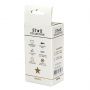 Srebrny metalowy korek analny Star Collection S jasnoniebieski kamień 7cm - 3