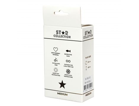 Korek analny metalowy Star Collection M z różowym kamieniem - 2