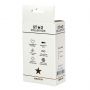 Srebrny metalowy korek analny Star Collection M jasnoniebieski - 2