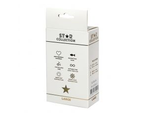 Srebrny metalowy korek analny L Star Collection z różowym kamieniem 10 cm
