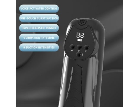 Masturbator LUXURY 04 z wibracjami i ssaniem USB 27 cm - 12