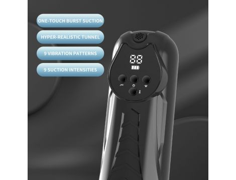 Masturbator LUXURY 04 z wibracjami i ssaniem USB 27 cm - 19