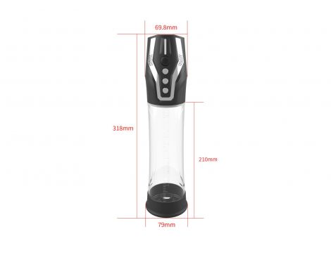 Pompka automatyczna PASSION PUMP wodoodporna doładowywalna głosowa 32 cm - 12