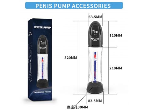 Pompka automatyczna Passion Pump wodoodporna LCD ładowalna 21 cm - 13