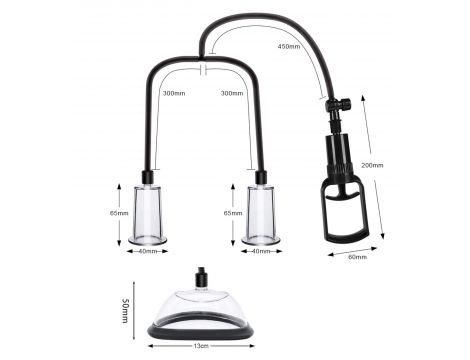 Zestaw pompek silikonowych Passion Female Pumps Set B Series Power - 6