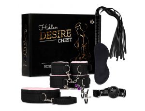 Zestaw kajdanek BDSM Fetish B Series z różowym futerkiem