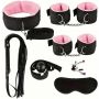 Zestaw kajdanek BDSM Fetish B Series z różowym futerkiem - 4