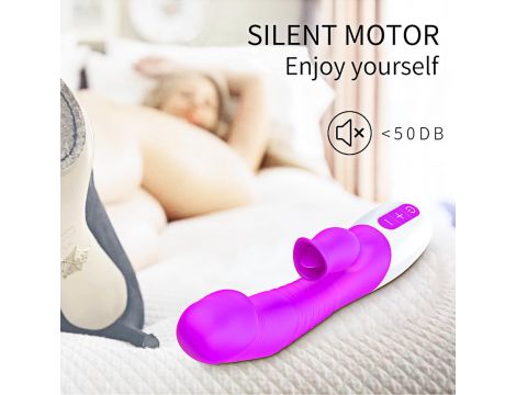 Wibrator-Silicon, Vibrator 7 Function and Heating Mode, Purple - 3