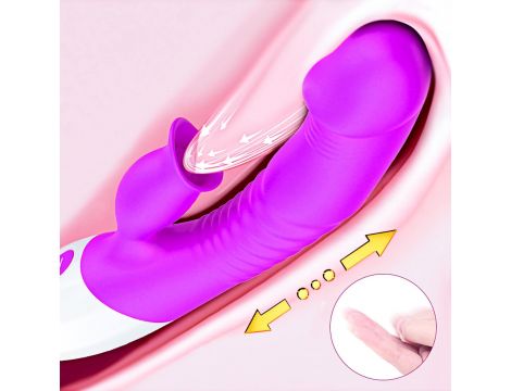 Wibrator-Silicon, Vibrator 7 Function and Heating Mode, Purple - 13