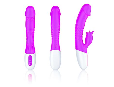 Wibrator-Silicon, Vibrator 7 Function and Heating Mode, Purple - 7