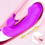 Wibrator-Silicon, Vibrator 7 Function and Heating Mode, Purple - 14