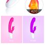 Wibrator-Silicon, Vibrator 7 Function and Heating Mode, Purple - 9