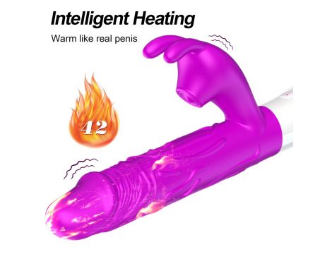Wibrator-Silicone, Vibrator USB, 7 vibration modes, Heating - 4