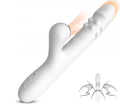 Wibrator silikonowy 3 rotacje 7 lizania B Series Fox 24 cm - 4