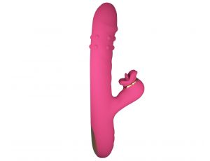 Silicone Vibrator - 7 rotating functions and 7 licking functions