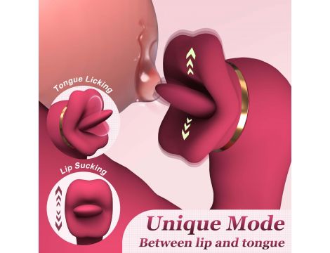Silicone Vibrator - 7 rotating functions and 7 licking functions - 2