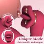 Silicone Vibrator - 7 rotating functions and 7 licking functions - 3