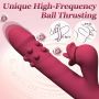 Silicone Vibrator - 7 rotating functions and 7 licking functions - 8