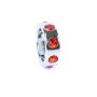 Pierścień-Metal Cock Ring with Red Diamonds Small - 2
