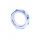 Pierścień-Metal Cock Ring with Light Blue Diamonds Medium