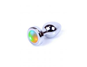 Biżuteria analna stalowa LED disco MyLove Toys 7 cm