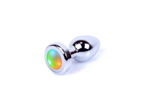 Biżuteria analna stalowa LED disco MyLove Toys 7 cm