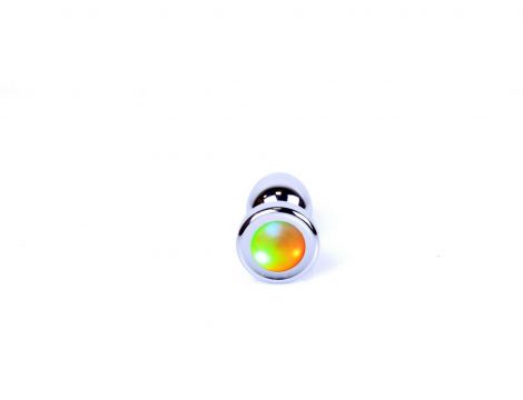 Biżuteria analna stalowa LED disco MyLove Toys 7 cm - 4