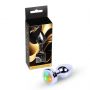 Biżuteria analna stalowa LED disco MyLove Toys 7 cm - 4