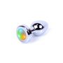 Biżuteria analna stalowa LED disco MyLove Toys 7 cm - 2