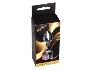 Srebrny korek analny Rose MyLove Toys 7 cm