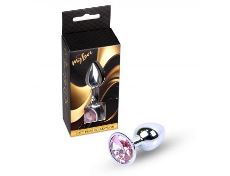 Srebrny korek analny Rose MyLove Toys 7 cm - 3