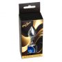 Biżuteria analna stalowa MyLove Toys ciemnieniebieska z diamentem 7 cm - 5