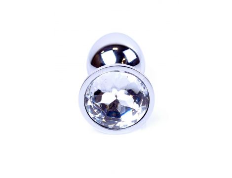 Srebrna biżuteria analna z kryształem HeavyFun 7 cm - 2