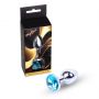 Biżuteria analna srebrna MyLove Toys jasnoniebieska 7 cm - 4