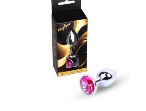 Biżuteria analna srebrna MyLove Toys różowa 7 cm