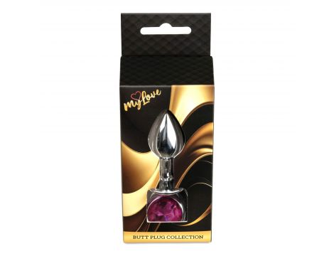 Biżuteria analna srebrna MyLove Toys różowa 7 cm - 10