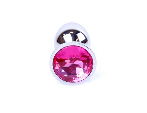 Biżuteria analna srebrna MyLove Toys różowa 7 cm - 3
