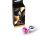 Biżuteria analna srebrna MyLove Toys różowa 7 cm