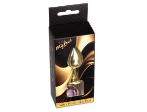 Złoty korek analny z diamentem MyLove Toys 7 cm