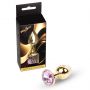 Złoty korek analny z diamentem MyLove Toys 7 cm - 4