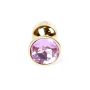 Złoty korek analny z diamentem MyLove Toys 7 cm - 3