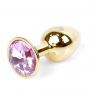 Złoty korek analny z diamentem MyLove Toys 7 cm - 9