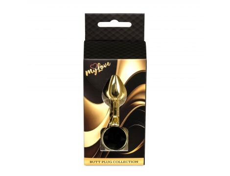 Biżuteria analna stalowa MyLove Toys czarny diament 7 cm - 2