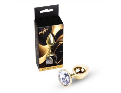 Biżuteria analna złota z diamencikiem MyLove Toys 7 cm - 3