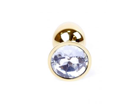 Biżuteria analna złota z diamencikiem MyLove Toys 7 cm - 5