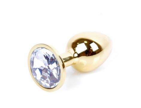 Biżuteria analna złota z diamencikiem MyLove Toys 7 cm - 10