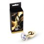 Biżuteria analna złota z diamencikiem MyLove Toys 7 cm - 4