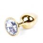 Biżuteria analna złota z diamencikiem MyLove Toys 7 cm - 11