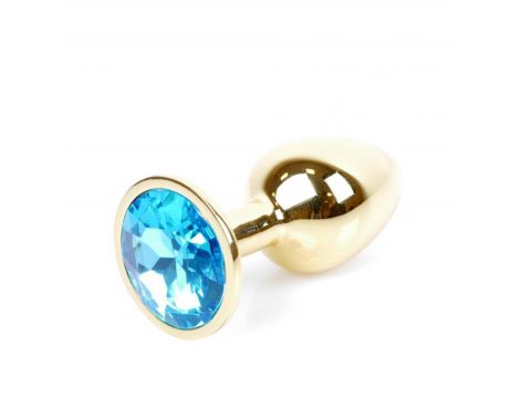 MyLove Toys - Złoty Plug Jewellery - Jasnoniebieski - 8